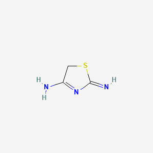 molecular formula C3H5N3S B1203869 2-氨基-4-亚氨基噻唑 CAS No. 26246-29-7