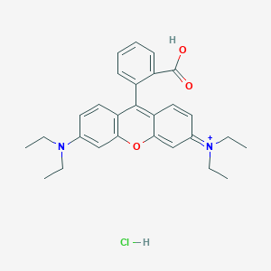 molecular formula C28H32ClN2O3+ B12038754 Rhodamine B, for fluorescence 