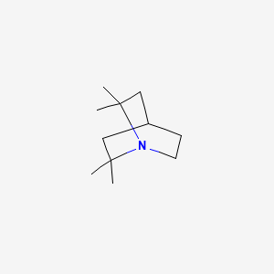 molecular formula C11H21N B1203876 2,2,6,6-Tetramethyl-1-azabicyclo[2.2.2]octane 