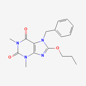 7-Benzyl-1,3-dimethyl-8-propoxy-3,7-dihydro-1H-purine-2,6-dione