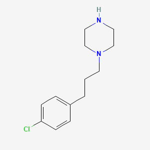 molecular formula C13H19ClN2 B1203885 1-[3-(4-氯苯基)丙基]哌嗪 CAS No. 59214-26-5