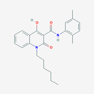 N-(2,5-dimethylphenyl)-1-hexyl-2-hydroxy-4-oxo-1,4-dihydroquinoline-3-carboxamide