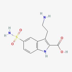 3-(2-aminoethyl)-5-sulfamoyl-1H-indole-2-carboxylic acid