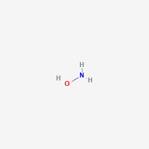 molecular formula H3NO<br>NH2OH<br>NH2OH<br>H3NO B1203895 羟胺 CAS No. 7803-49-8