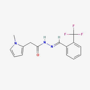 2-(1-Methyl-1H-pyrrol-2-yl)-N'-(2-(trifluoromethyl)benzylidene)acetohydrazide