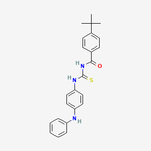 4-tert-Butyl-N-(4-(phenylamino)phenylcarbamothioyl)benzamide