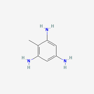 molecular formula C7H11N3 B1203909 2,4,6-Triaminotoluene CAS No. 88-02-8