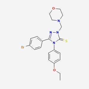 5-(4-Bromophenyl)-4-(4-ethoxyphenyl)-2-(4-morpholinylmethyl)-2,4-dihydro-3H-1,2,4-triazole-3-thione