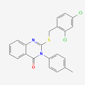 2-((2,4-Dichlorobenzyl)thio)-3-(p-tolyl)quinazolin-4(3H)-one