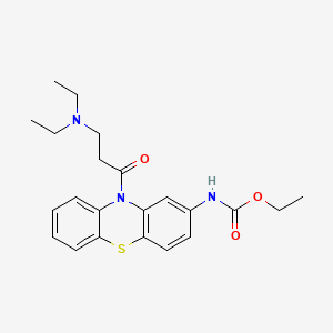 molecular formula C22H27N3O3S B1203916 Ethacizine CAS No. 33414-33-4
