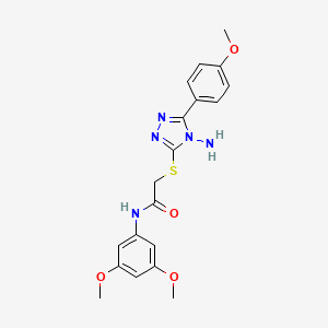 2-{[4-amino-5-(4-methoxyphenyl)-4H-1,2,4-triazol-3-yl]sulfanyl}-N-(3,5-dimethoxyphenyl)acetamide