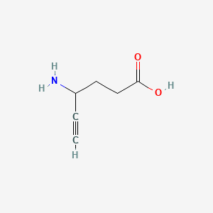 molecular formula C6H9NO2 B1203921 4-Aminohex-5-ynoic acid CAS No. 57659-38-8