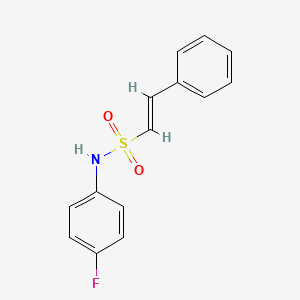 (E)-N-(4-fluorophenyl)-2-phenylethenesulfonamide