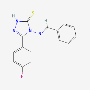 4-(Benzylideneamino)-5-(4-fluorophenyl)-4H-1,2,4-triazole-3-thiol