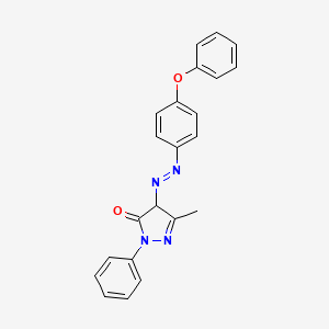 5-Methyl-4-((4-phenoxyphenyl)diazenyl)-2-phenyl-2,4-dihydro-3H-pyrazol-3-one