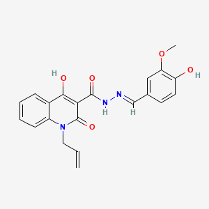 1-allyl-4-hydroxy-N'-[(E)-(4-hydroxy-3-methoxyphenyl)methylidene]-2-oxo-1,2-dihydro-3-quinolinecarbohydrazide