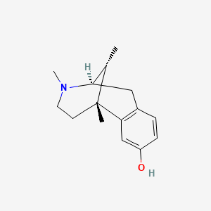 molecular formula C15H21NO B1203957 (-)-美他佐辛 CAS No. 21286-57-7