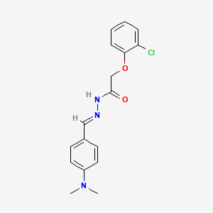 2-(2-chlorophenoxy)-N'-{(E)-[4-(dimethylamino)phenyl]methylidene}acetohydrazide