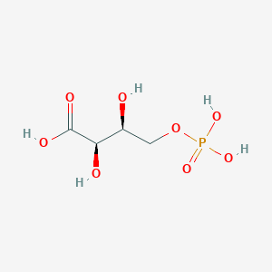 molecular formula C4H9O8P B1203961 D-4-磷酸赤藓糖酸 