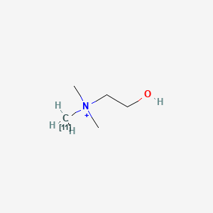 molecular formula C5H14NO+ B1203964 胆碱 C-11 CAS No. 94793-58-5