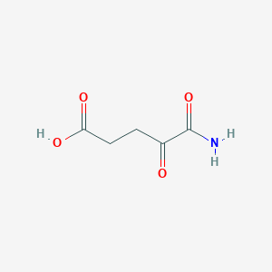 molecular formula C5H7NO4 B1203965 4-氧代戊二酰胺酸 