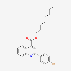 molecular formula C24H26BrNO2 B12039727 Octyl 2-(4-bromophenyl)quinoline-4-carboxylate 