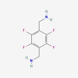 molecular formula C8H8F4N2 B1203977 1,4-Bis(aminomethyl)-2,3,5,6-tetrafluorobenzene CAS No. 89992-50-7