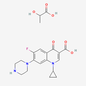 molecular formula C20H24FN3O6 B1203980 Ciprofloxacin lactate CAS No. 96186-80-0