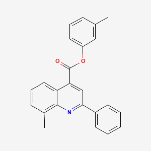 molecular formula C24H19NO2 B12039821 3-Methylphenyl 8-methyl-2-phenyl-4-quinolinecarboxylate CAS No. 355421-35-1