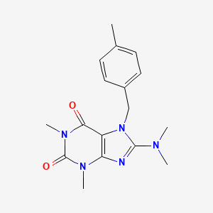 8-(Dimethylamino)-1,3-dimethyl-7-(4-methylbenzyl)-1H-purine-2,6(3H,7H)-dione