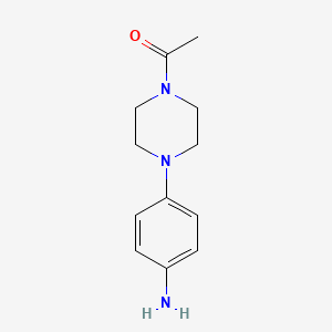 B1203987 1-[4-(4-Aminophenyl)piperazin-1-yl]ethanone CAS No. 92394-00-8