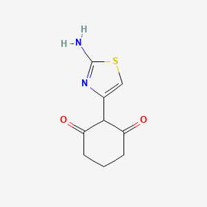 molecular formula C9H10N2O2S B1203990 2-(2-Amino-4-thiazolyl)cyclohexane-1,3-dione 