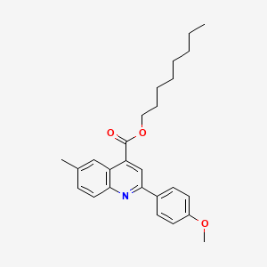 molecular formula C26H31NO3 B12039903 Octyl 2-(4-methoxyphenyl)-6-methylquinoline-4-carboxylate CAS No. 355419-79-3