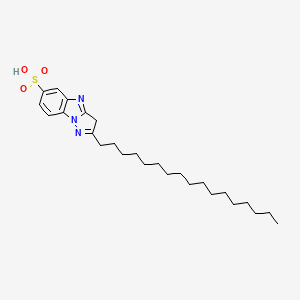 2-Heptadecyl-3H-pyrazolo(1,5-a)benzimidazole-6-sulphonic acid