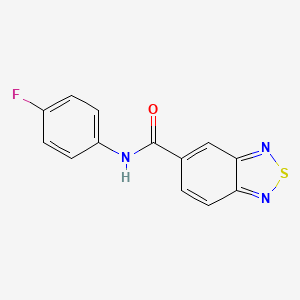 molecular formula C13H8FN3OS B1203994 N-(4-fluorophenyl)-2,1,3-benzothiadiazole-5-carboxamide 