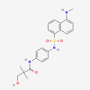 molecular formula C22H25N3O4S B1203998 Unii-4FH3T4XF5H 