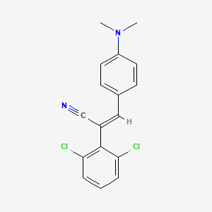 2-(2,6-Dichlorophenyl)-3-(4-(dimethylamino)phenyl)acrylonitrile