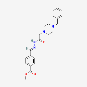 methyl 4-[(E)-{2-[(4-benzylpiperazin-1-yl)acetyl]hydrazinylidene}methyl]benzoate