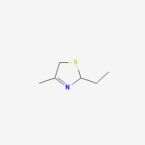 molecular formula C6H11NS B12040123 2-Ethyl-2,5-dihydro-4-methylthiazole CAS No. 41803-21-8