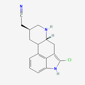 molecular formula C16H16ClN3 B1204015 N-Desmethyl lergotrile CAS No. 56867-81-3
