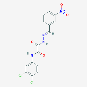 N-(3,4-Dichlorophenyl)-2-(2-(3-nitrobenzylidene)hydrazino)-2-oxoacetamide