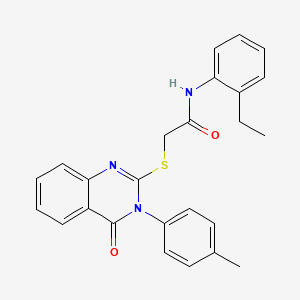 N-(2-ethylphenyl)-2-{[3-(4-methylphenyl)-4-oxo-3,4-dihydroquinazolin-2-yl]sulfanyl}acetamide