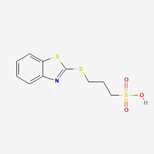 B1204040 1-Propanesulfonic acid, 3-(2-benzothiazolylthio)- CAS No. 4720-61-0