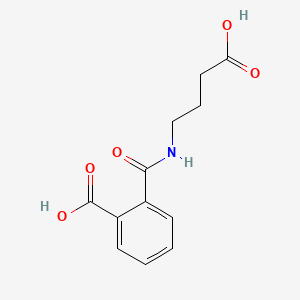 molecular formula C12H13NO5 B1204043 2-((3-Carboxypropyl)carbamoyl)benzoic acid CAS No. 3130-76-5