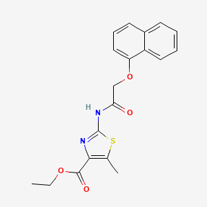 Ethyl 5-methyl-2-[2-(naphthalen-1-yloxy)acetamido]-1,3-thiazole-4-carboxylate