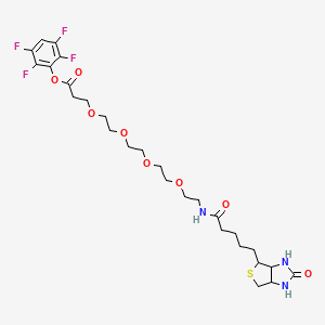 molecular formula C27H37F4N3O8S B12040555 Biotin-dPEG(R)4-TFP ester 