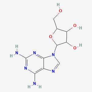 molecular formula C10H14N6O4 B1204056 2,6-Diaminopurine riboside CAS No. 24649-67-0