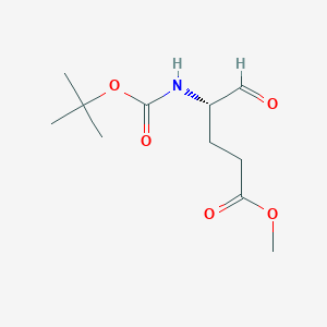 molecular formula C11H19NO5 B12040584 Methyl (S)-4-((tert-butoxycarbonyl)amino)-5-oxopentanoate 