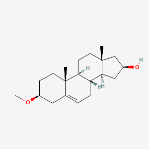 molecular formula C20H32O2 B1204059 3β-甲氧基雄甾-5-烯-16β-醇 CAS No. 6038-34-2