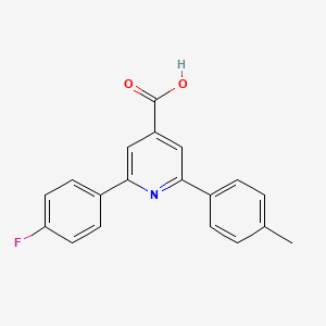 2-(4-Fluorophenyl)-6-p-tolylpyridine-4-carboxylic acid